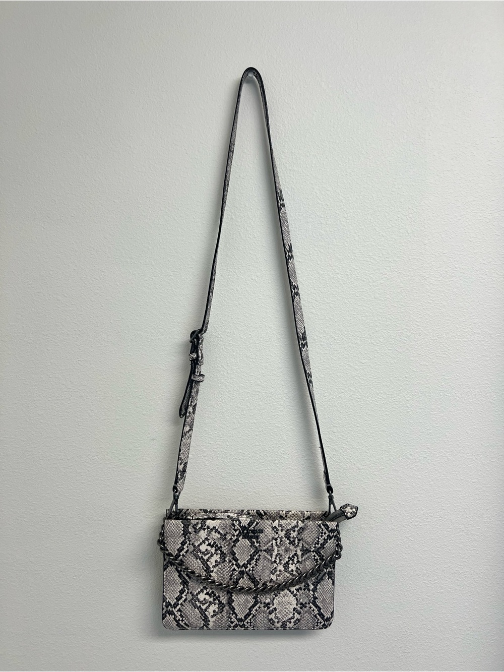 Victoria's Secret Snake-Print Crossbody in Black & White